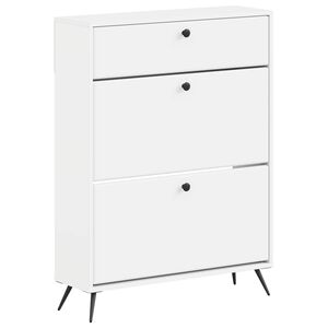 vidaXL Kinga kapp BREDA 78 x 24 x 103 cm Tehispuit Valge