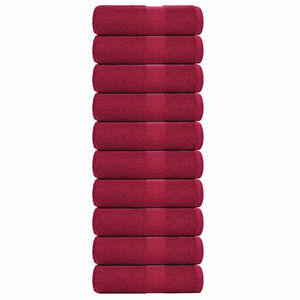 vidaXL pesur&auml;tikud FROGN 10 tk, bordoopunane, 30x30 cm, 360 g/m&sup2;