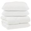 vidaXL Tek padjadega padjaga 3 pcs Valge Mikrofiber ja allahindlused