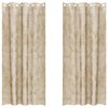 vidaXL Satiinist kardinad 2 tk cream 245 x 140 cm Samet