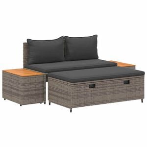 vidaXL V&auml;li diivanikomplekt 4 -Seater 4 pcs 55 x 30 x 39 cm