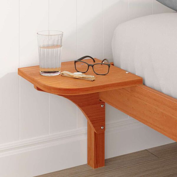 vidaXL Voodi raam Vahapruun 200 x 200 cm Tahke m&auml;nd