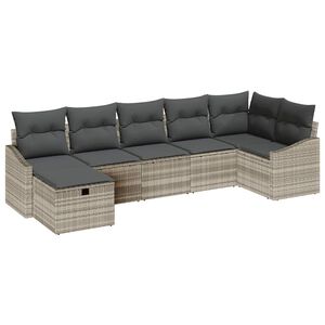 vidaXL Diivanikomplekt padjaga 8 pcs pol&uuml;rotang