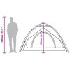 vidaXL matkatelk 5 inimesele, kuppel, hall ja oranž, kiirvabastus