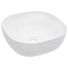 vidaXL valamu, 42,5 x 42,5 x 14,5 cm, keraamiline, valge