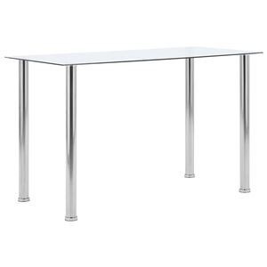 vidaXL s&ouml;&ouml;gilaud, l&auml;bipaistev, 120 x 60 x 75 cm, karastatud klaas