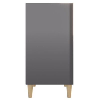 vidaXL puhvetkapp, kõrgläikega hall, 57 x 35 x 70 cm, puitlaastplaat