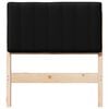 vidaXL Polsterdatud voodiots peaga Pruun ja must 80 cm Tahke m&auml;nd