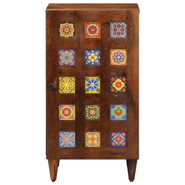 vidaXL K&otilde;ide uksega P&auml;hklipuit 40 x 33,5 x 75 cm Tugev mango puu