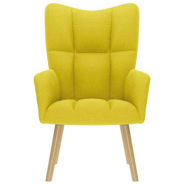 vidaXL puhketool, helekollane, kangas