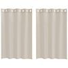 vidaXL Voile Kardin 2 tk Liivakarva 140 x 140 cm Pol&uuml;ester