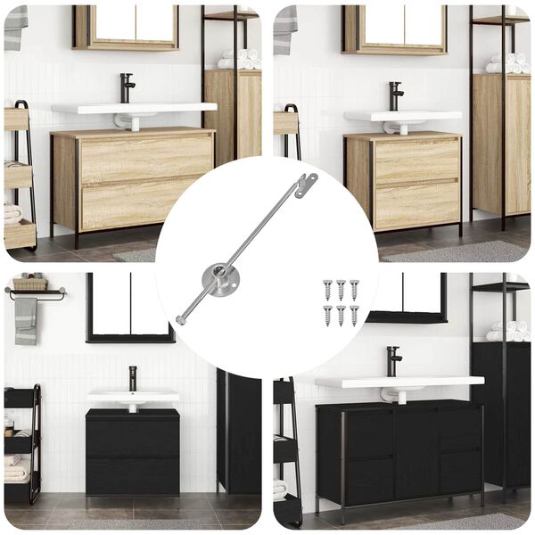 vidaXL T&otilde;mbepulk hinged 12 pcs H&otilde;bedane 190 mm Raud