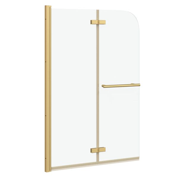 vidaXL Du&scaron;i Kest Kuldne 95 x 140 cm ESG Klaas ja Alumiinium