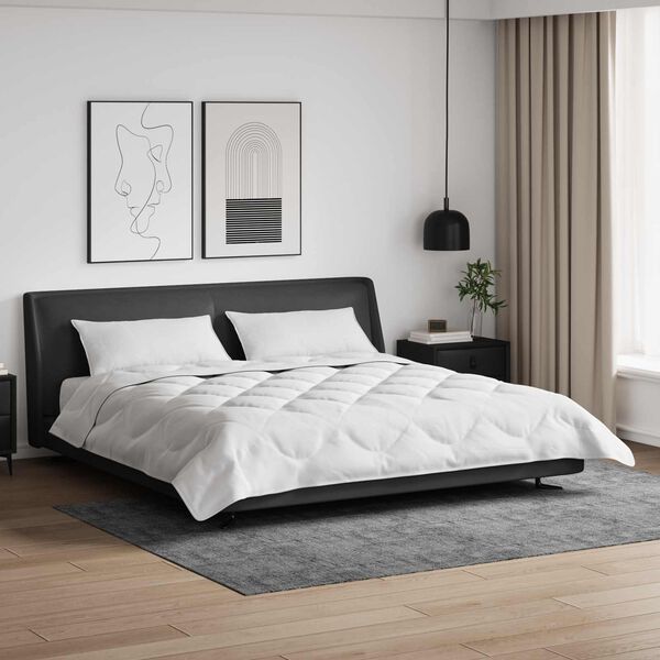 vidaXL Suletekk padjaga 3 pcs Valge Mikrofiiber