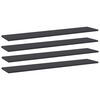 vidaXL riiuliplaadid 4 tk, hall, 100x20x1,5 cm, puitlaastplaat