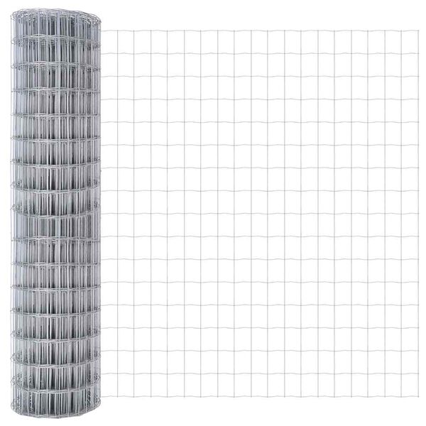 vidaXL Euroopa aed 1 x 25 m PVC-kaetud raud