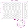 vidaXL Aiapost Hall 50 x 0,6 m (25 mm mesh) Terased ja PVC