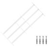 vidaXL Turva grill akendele 3 risttalaga 63-114 cm Tsingitud teras