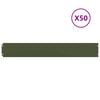 vidaXL muru&auml;&auml;red 50 tk oliivroheline 15x103 cm k&uuml;lmvaltsitud teras