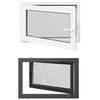 vidaXL Keldriakendus RISOR 90 x 70 cm PVC ja klaas Antratsiit