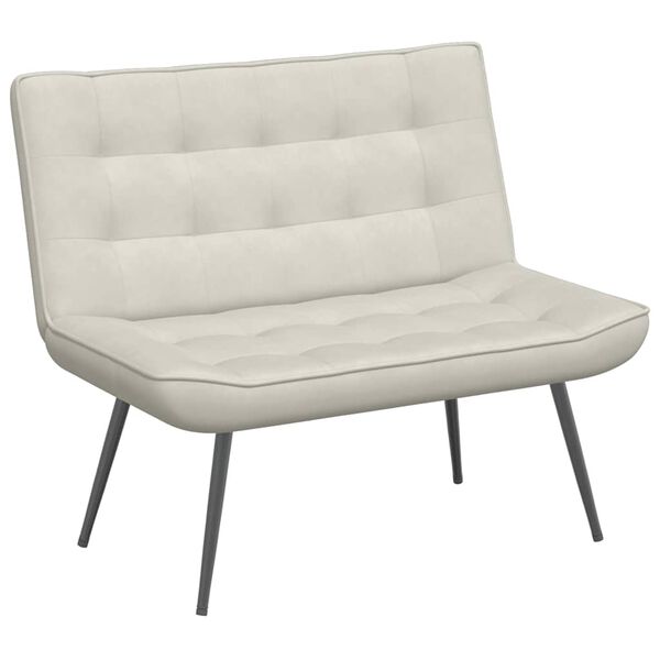 vidaXL pink, kreemjas, 110x74x84 cm, samet