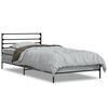 vidaXL voodiraam, hall Sonoma tamm, 75 x 190 cm, tehispuit ja metall