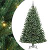 vidaXL Kunstlik kokkupandav j&otilde;ulupuu Roheline 210 cm PVC ja metall