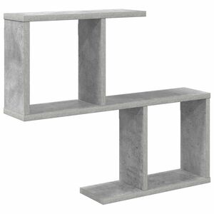 vidaXL Seinariiul Betoonhall 60 x 12 x 50,5 cm Tehispuit