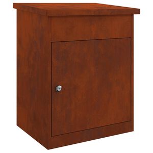 vidaXL Pakiautomaat ladustamisega Rooste 47.5 x 38 x 59 cm terase t&uuml;&uuml;p