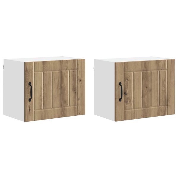 vidaXL K&ouml;&ouml;gikapp 2 pcs K&auml;sit&ouml;&ouml;puu 50 x 31 x 40 cm Tehispuit