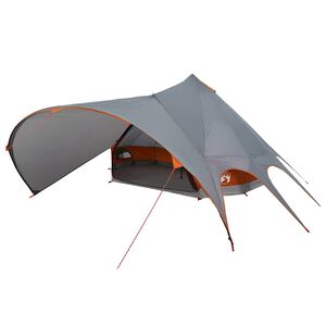 vidaXL Teepee telk 7-inimese jaoks Hall ja oranž 600 x 600 x 347 cm