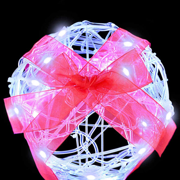 vidaXL Kingituse Karbi Dekoreerimine 3 pcs Külm valge 20 x 20 x 21 cm