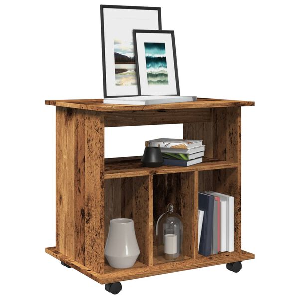 vidaXL Rullkapp Vana puit 60x45x60 cm Engineered Wood