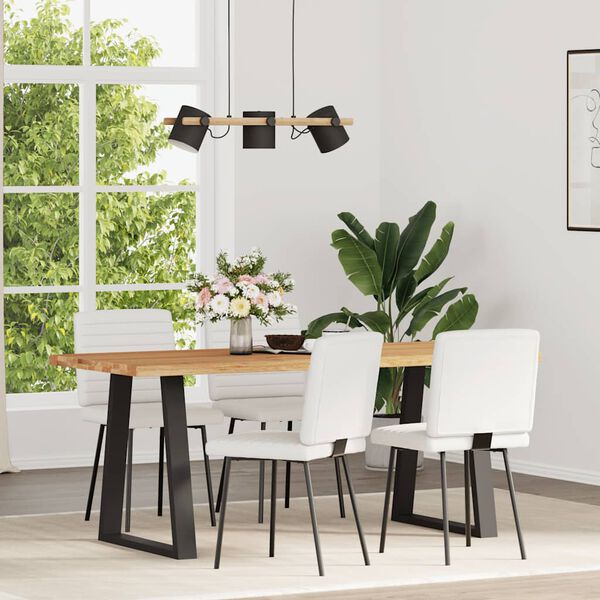 vidaXL söögitoolid 4 tk, valge, kunstnahk