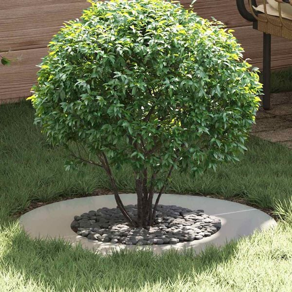 vidaXL sobiv lame puu rõngale Hõbedane Ø40 / 70 cm Tsingitud teras