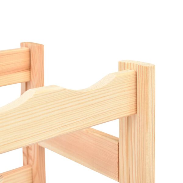 vidaXL veiniriiul 42 pudelile, männipuit