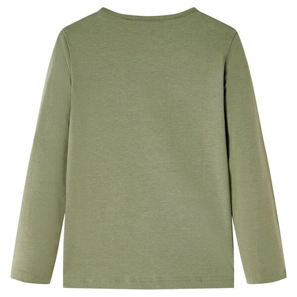 Pikkade varrukatega lastesärk, khaki, 128