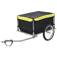 vidaXL kaubahaagis jalgrattale, must ja kollane, 65 kg