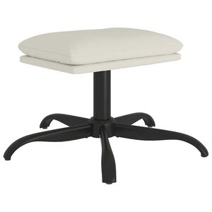 vidaXL jalapink, kreemjasvalge, 60x60x36 cm, samet