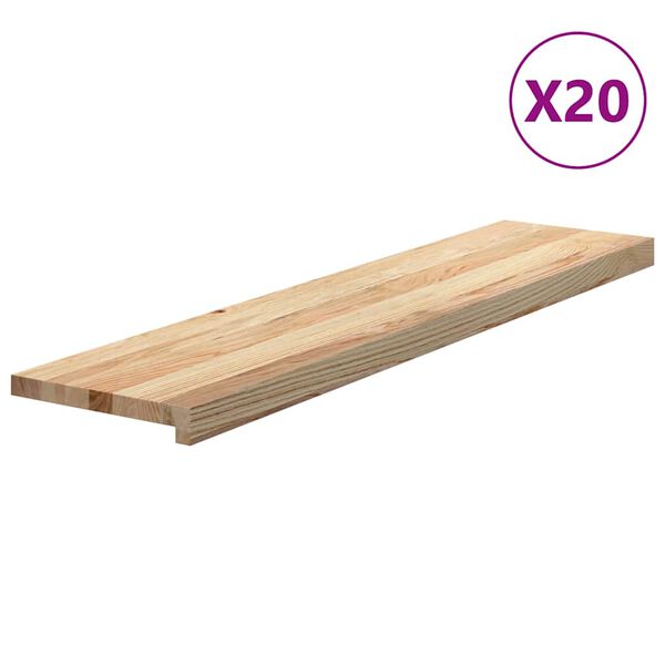 vidaXL trepiastmed 20 tk, 110x30x2 cm, t&ouml;&ouml;tlemata tammepuit