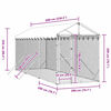 vidaXL katusega koeraaedik, h&otilde;bedane, 2x6x2,5 m, tsingitud teras