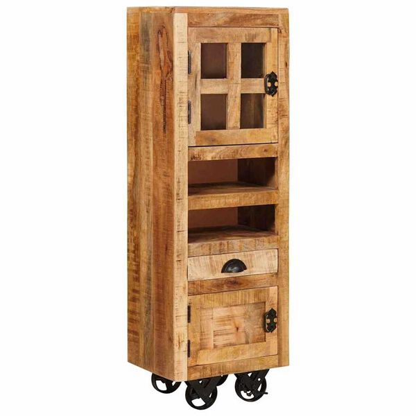 vidaXL Kõrgushein sahtliga Pruun 40 x 30 x 120.5 cm mangopuit