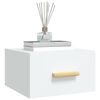vidaXL seinale kinnitatav öökapp, valge, 35 x 35 x 20 cm