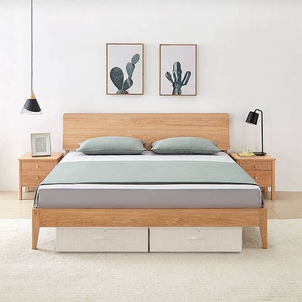 vidaXL hoiukast, kangas, 70 x 40 x 18 cm, kreemjas