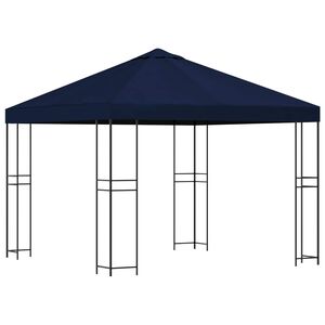 vidaXL Paviljon 3 x 3 m Sinine Pol&uuml;ester ja teras 190 gsm