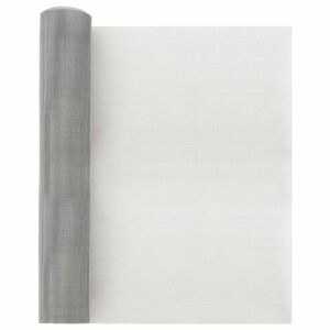 vidaXL V&otilde;rgusilm 40 x 1000 cm 18 Mesh Roostevaba teras 201 H&otilde;bedane