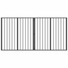 vidaXL Koera Aed 2 pcs Must 100 x 100 cm Tsinkteras