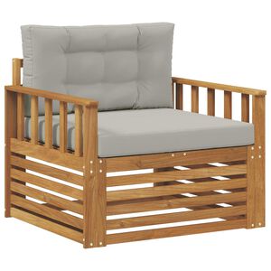 vidaXL V&auml;li diivanikomplekt Tugev akaatsiapuit ja pol&uuml;ester Neutraalne