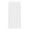 vidaXL Voile Kardin kardinatega 2 pcs Valge 245 x 140 cm Pol&uuml;ester