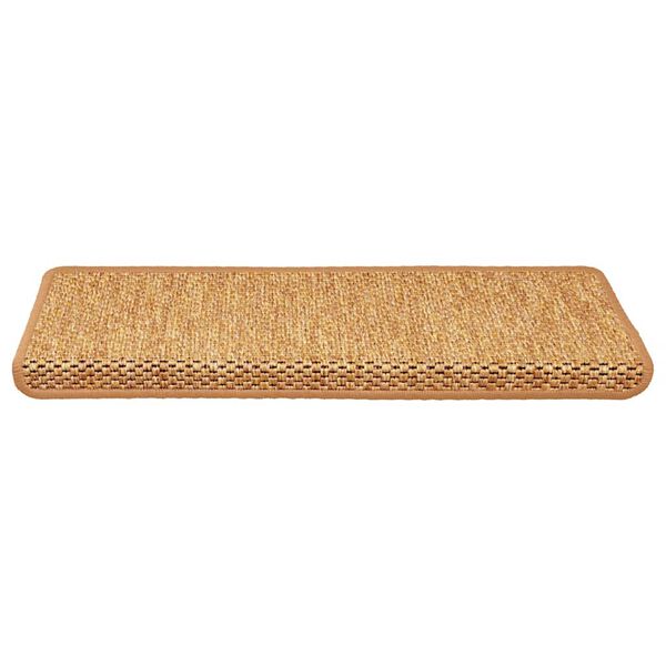 vidaXL isekleepuv trepivaip, 15 tk, 65x21x4 cm, sisal